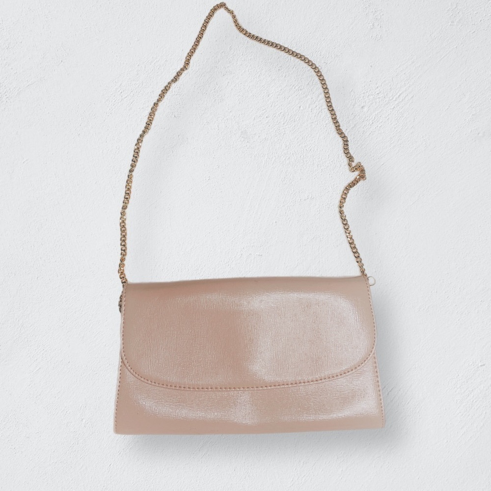 Halogen Pink/Taupe Leather Purse